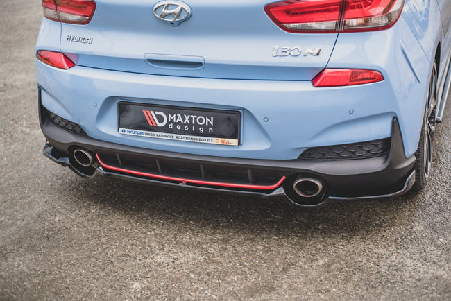 Maxton rear splitter til Hyundai I30 N Mk3 Hatchback – blank sort – billede 2 af 7