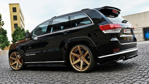 Maxton Central Rear Splitter Jeep Grand Cherokee Wk2 Summit Facelift (With A Vertical Bar) - Gloss Black