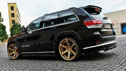 Maxton Central Rear Splitter Jeep Grand Cherokee Wk2 Summit Facelift (With A Vertical Bar) - Gloss Black