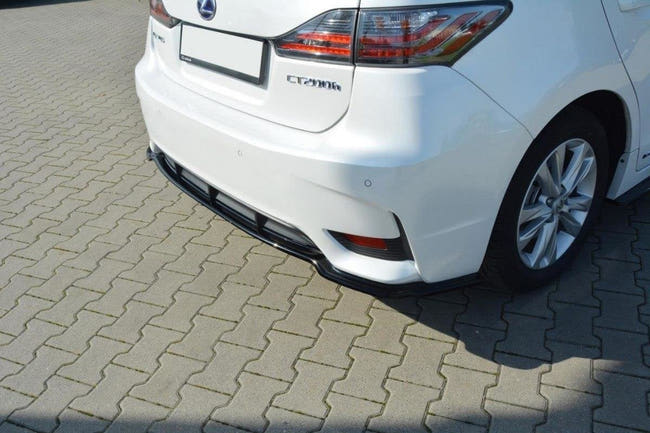Maxton rear splitter til Lexus CT Mk1 Facelift (without vertical bars) – blank sort – billede 2 af 4