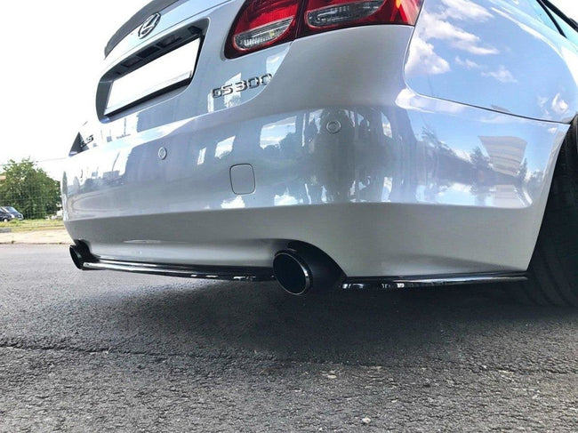 Maxton rear splitter til Lexus GS 300 Mk3 Facelift (without vertical bars) – blank sort – billede 1 af 5