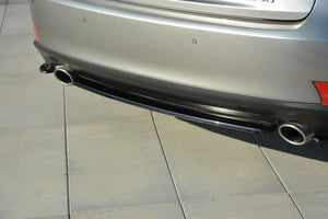 Maxton Central Rear Splitter Lexus Is Mk3 T (Without Vertical Bars) - Gloss Black