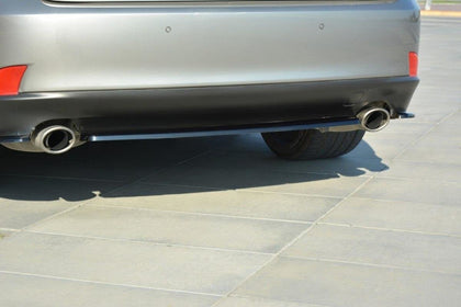 Maxton Central Rear Splitter Lexus Is Mk3 T (Without Vertical Bars) - Gloss Black