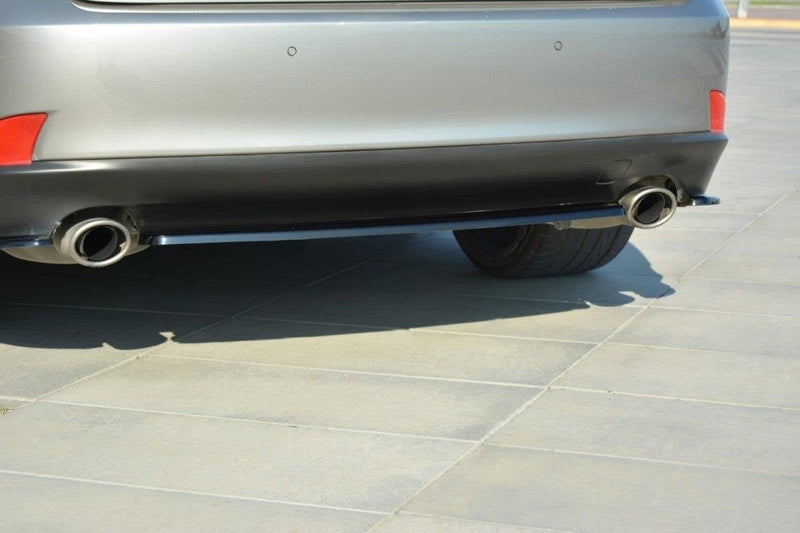 Maxton Central Rear Splitter Lexus Is Mk3 T (Without Vertical Bars) - Gloss Black