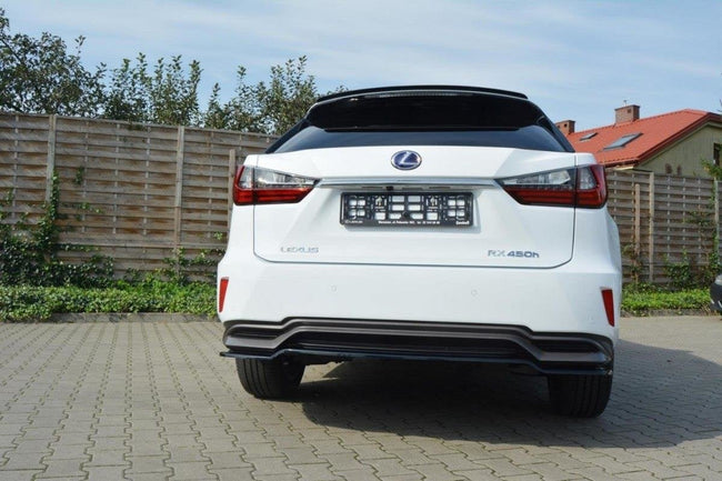 Maxton Central Rear Splitter Lexus Rx Mk4 H (Without Vertical Bars) - Gloss Black