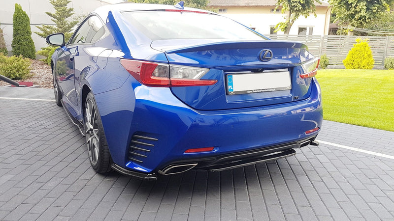 Maxton rear splitter til Lexus Rc Mk1 – blank sort – billede 1 af 3