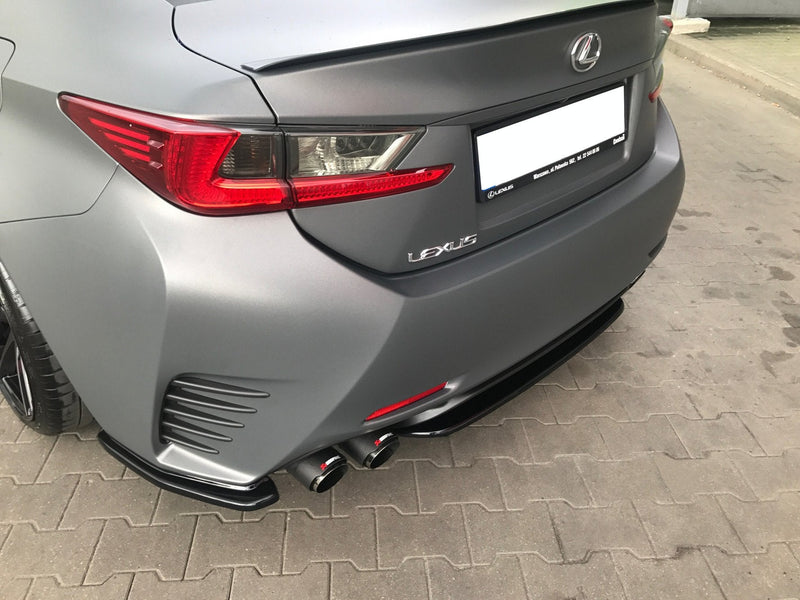 Maxton rear splitter til Lexus Rc Mk1 – blank sort – billede 2 af 3
