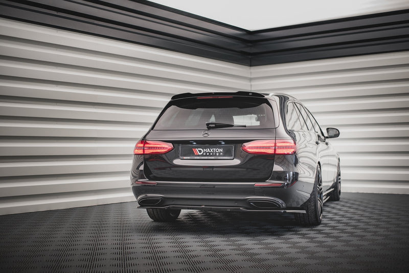 Maxton rear splitter til Mercedes-Benz E W213 – blank sort – billede 3 af 5