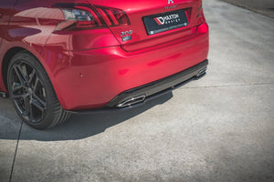 Maxton rear splitter til Peugeot 308 GT Mk2 Facelift – blank sort – billede 2 af 6