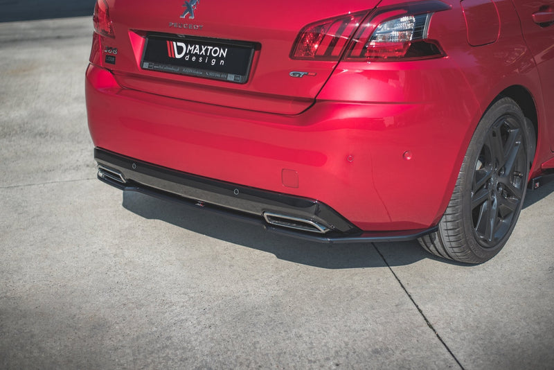 Maxton rear splitter til Peugeot 308 GT Mk2 Facelift – blank sort – billede 3 af 6