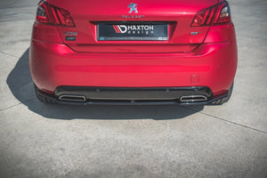 Maxton rear splitter til Peugeot 308 GT Mk2 Facelift – blank sort – billede 1 af 6