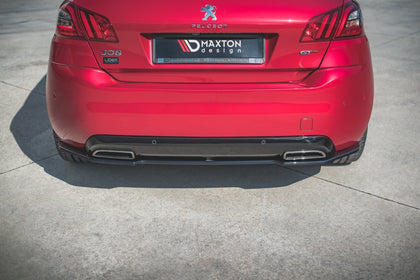 Maxton rear splitter til Peugeot 308 GT Mk2 Facelift – blank sort – billede 1 af 6