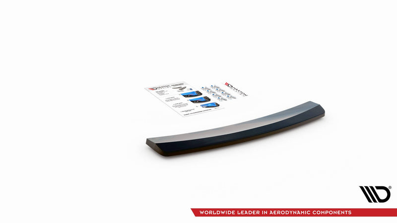 Maxton Central Rear Splitter For Seat Exeo - Gloss Black