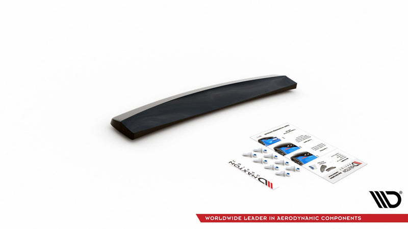 Maxton Central Rear Splitter For Seat Exeo - Gloss Black