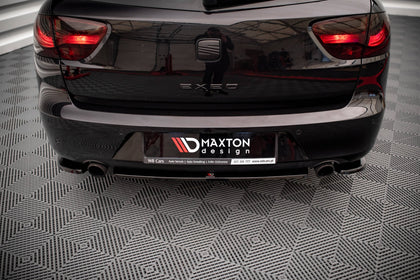Maxton Central Rear Splitter For Seat Exeo - Gloss Black