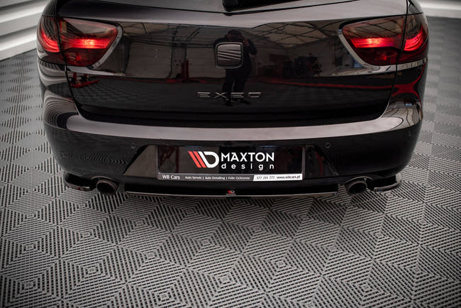 Maxton rear splitter til Seat Exeo – blank sort – billede 1 af 5