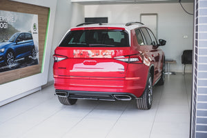 Maxton rear splitter til Skoda Kodiaq RS Mk1 / Mk1 Facelift – blank sort – billede 3 af 6