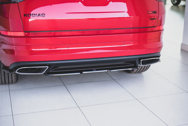 Maxton rear splitter til Skoda Kodiaq RS Mk1 / Mk1 Facelift – blank sort – billede 1 af 6
