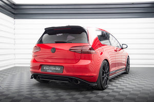 Maxton rear splitter til Volkswagen Golf Mk7 GTI Clubsport – blank sort – billede 1 af 3