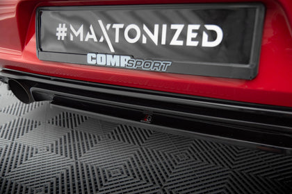 Maxton rear splitter til Volkswagen Golf Mk7 GTI Clubsport – blank sort – billede 3 af 3