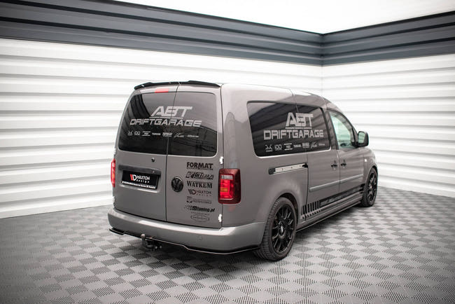 Maxton rear splitter til Volkswagen Caddy Long Mk3 Facelift – blank sort – billede 2 af 5
