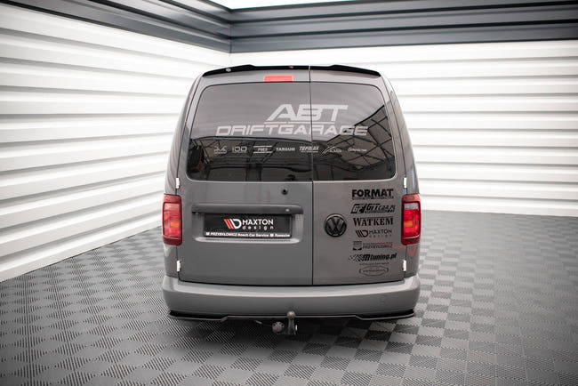 Maxton rear splitter til Volkswagen Caddy Long Mk3 Facelift – blank sort – billede 1 af 5