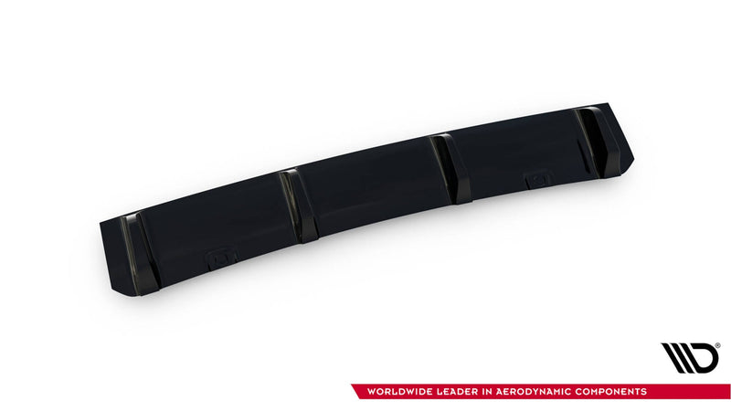 Maxton Central Rear Splitter VW Golf VIi R - Gloss Black