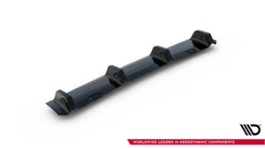 Maxton Central Rear Splitter VW Golf VIi R - Gloss Black