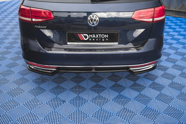 Maxton rear splitter til Volkswagen Passat B8 – blank sort – billede 1 af 5