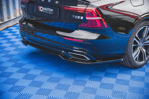Maxton rear splitter til Volvo S60/V60 R-Design Mk3 – blank sort – billede 3 af 7