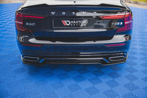 Maxton rear splitter til Volvo S60/V60 R-Design Mk3 – blank sort – billede 1 af 7
