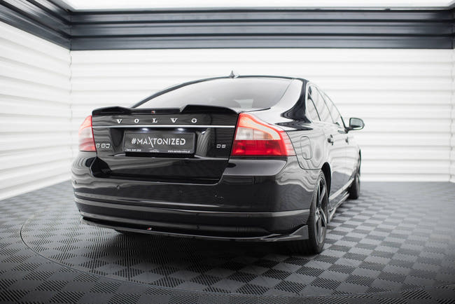 Maxton Central Rear Splitter Volvo S80 MK2 - Gloss Black