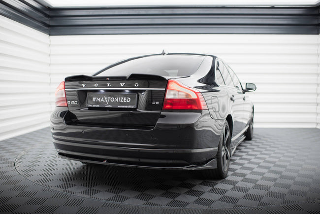 Maxton Central Rear Splitter Volvo S80 MK2 - Gloss Black