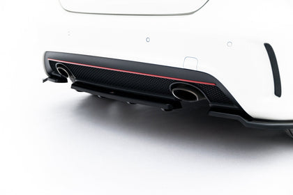 Maxton rear splitter til Mercedes-Benz W176 AMG-LINE – blank sort – billede 1 af 6