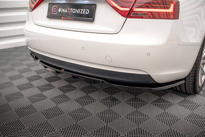 Maxton rear splitter til Audi A5 Coupe 8T Facelift – blank sort – billede 1 af 7
