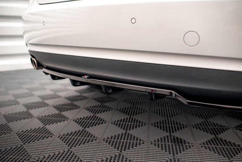 Maxton rear splitter til Audi A5 Coupe 8T Facelift – blank sort – billede 4 af 7