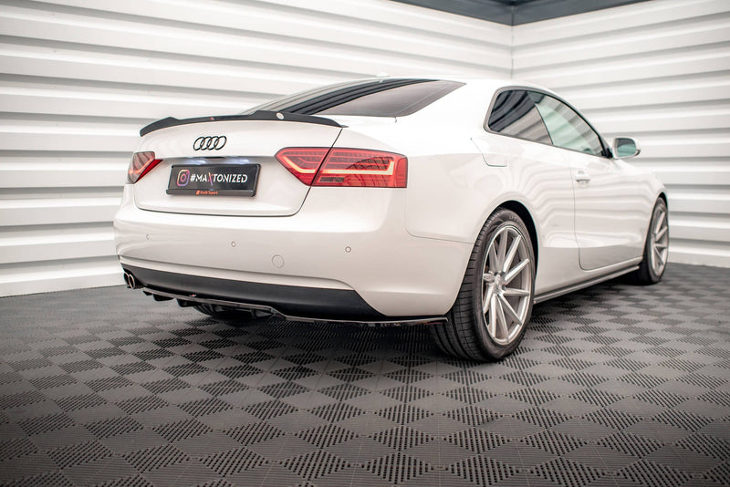 Maxton rear splitter til Audi A5 Coupe 8T Facelift – blank sort – billede 5 af 7