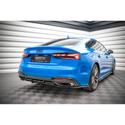 Maxton rear splitter til Audi A5 S-Line F5 Facelift – blank sort – billede 1 af 6