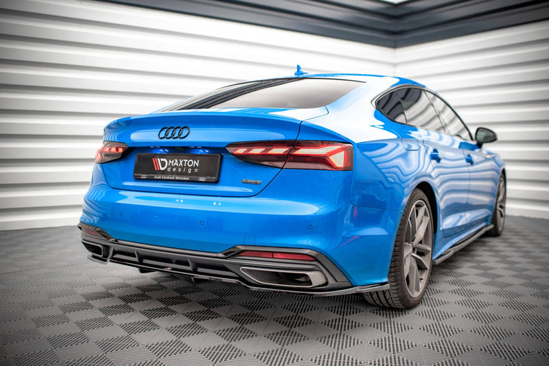 Maxton rear splitter til Audi A5 S-Line F5 Facelift – blank sort – billede 1 af 6