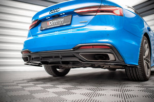 Maxton rear splitter til Audi A5 S-Line F5 Facelift – blank sort – billede 2 af 6