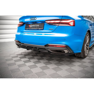 Maxton rear splitter til Audi A5 S-Line F5 Facelift – blank sort – billede 3 af 6