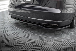 Maxton rear splitter til Audi A8 D4 Facelift – blank sort – billede 2 af 6