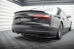 Maxton rear splitter til Audi A8 D4 Facelift – blank sort – billede 1 af 6