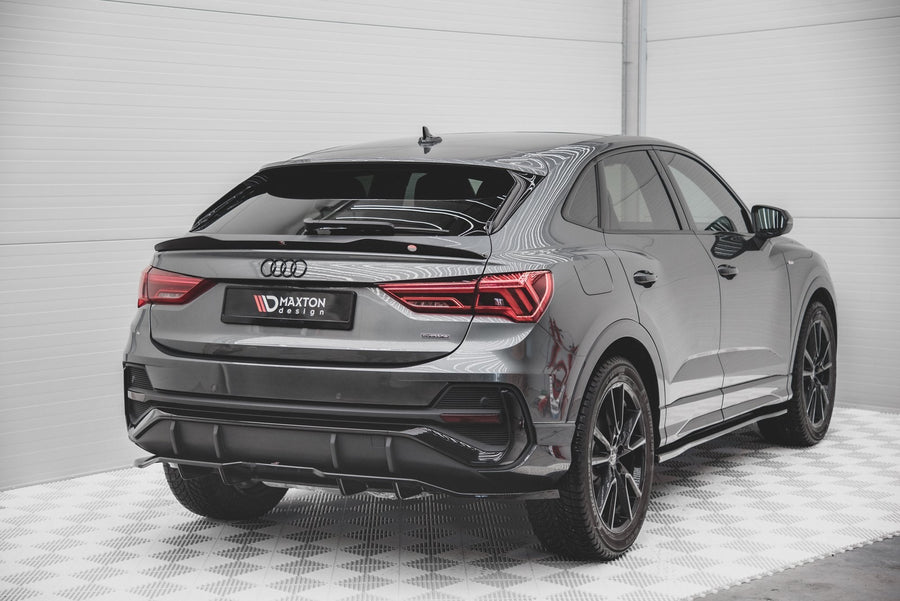 Maxton rear splitter til Audi Q3 Sportback S-Line F3 – blank sort – billede 1 af 2