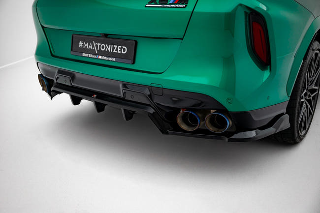 Maxton rear splitter til BMW X6 M F96 Facelift – blank sort – billede 2 af 8