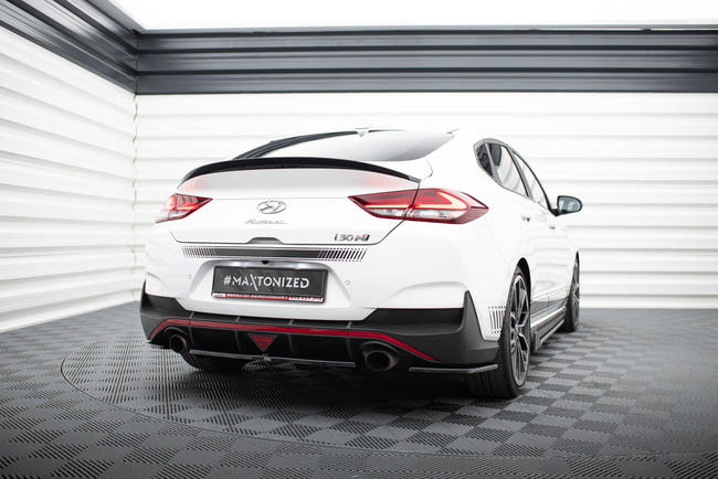 Maxton rear splitter til Hyundai I30 N Mk3 Fastback – blank sort – billede 2 af 5