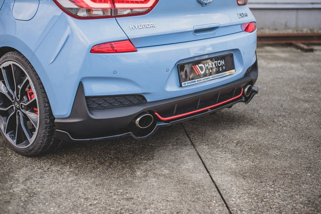 Maxton rear splitter til Hyundai I30 N Mk3 Hatchback – blank sort – billede 1 af 7