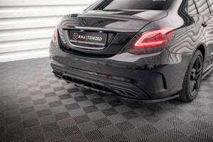Maxton rear splitter til Mercedes-Benz C AMG-Line W205 Facelift – blank sort – billede 1 af 7