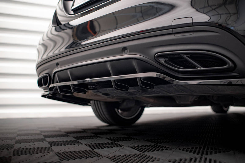 Maxton rear splitter til Mercedes-Benz C AMG-Line W205 Facelift – blank sort – billede 3 af 7