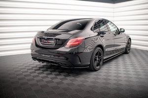 Maxton rear splitter til Mercedes-Benz C AMG-Line W205 Facelift – blank sort – billede 5 af 7